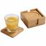 Kesper 58746 Set bambusových podtácků 6 ks, pr. 10 cm