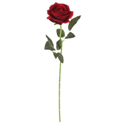 Floare artificială Trandafir roșu, 1 floare, 15 x15 x 50 cm