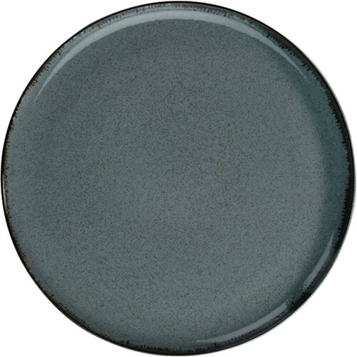 Sada 6 porcelánových dezertních talířů Nordic Glaze 19 cm, modrá