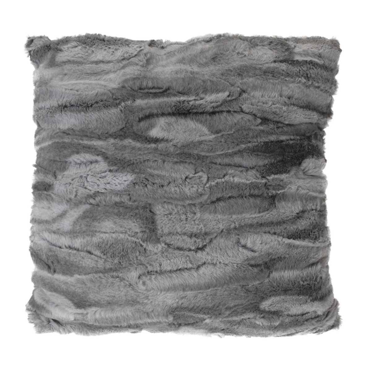Polštář mikroplyš Mramor šedá, 45 x 45 cm