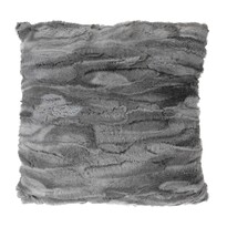 Pernă micro-pluș Marble gri, 45 x 45  cm
