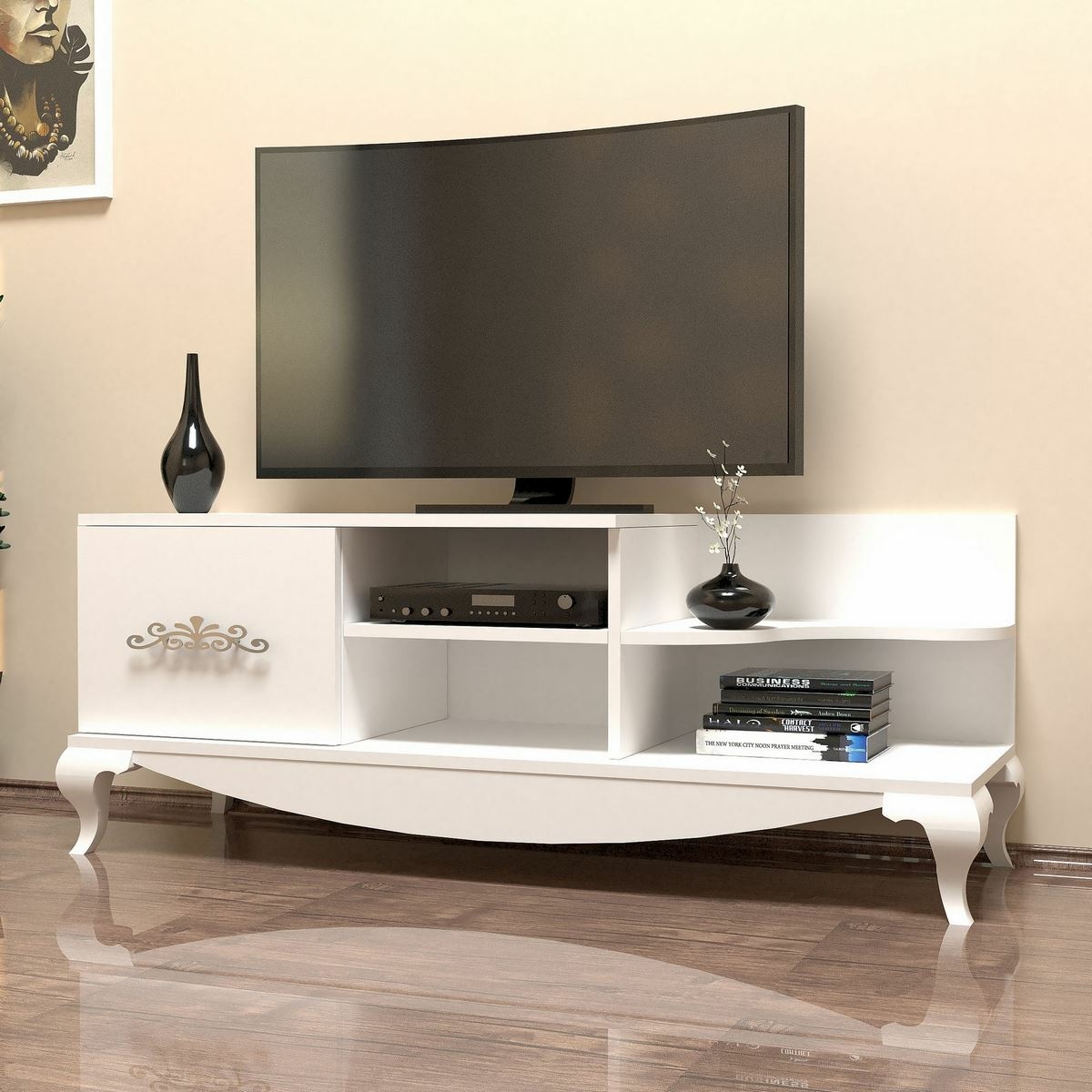 Televízny stolík Sultan White