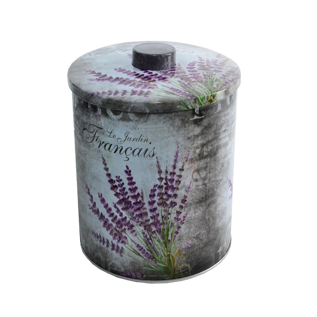 Orion Okrúhla plechová dóza Levanduľa, 13,5 cm