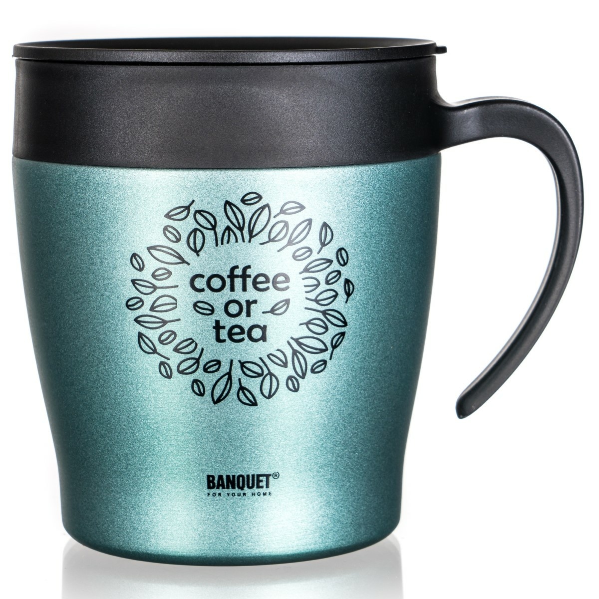 Banquet Travel termo bögre TAZZA 330 ml,zöld-szürke