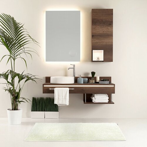 AmeliaHome Bati fürdőszobai kilépő szett, fehér, 2 db, 50 x 80 cm, 40 x 50 cm