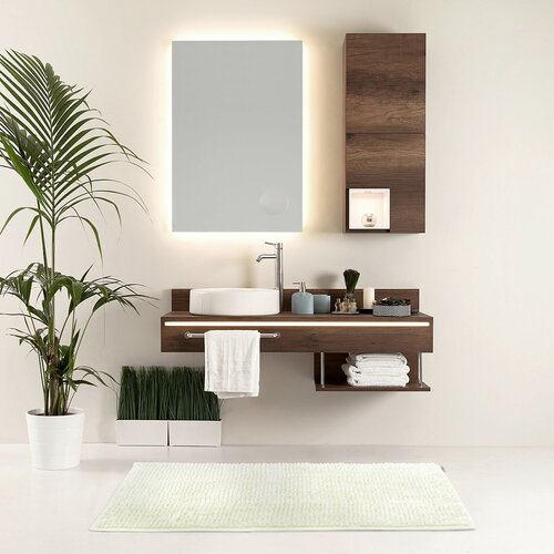 Restilo Badteppich-Set Bati  Weiß, 2 St. 50 x 80 cm, 40 x 50 cm