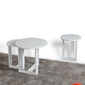 Masă pliantă Mira White, 3 buc
