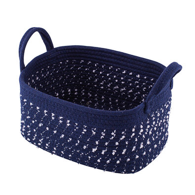 Altom Dark blue pamut szögletes kosár, 21 x 31 x 16 cm