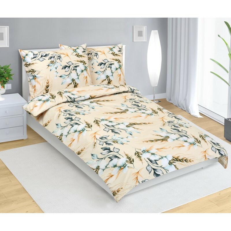 Bellatex Klas pamut ágyneműhuzat bézs, 140 x 220 cm, 70 x 90 cm, 140 x 220 cm, 70 x 90 cm akciós termékkép 1