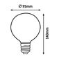 Rabalux Dekorativní LED filament žárovka s točeným vláknem, kouřové sklo, E27, G95, 5W, 200lm