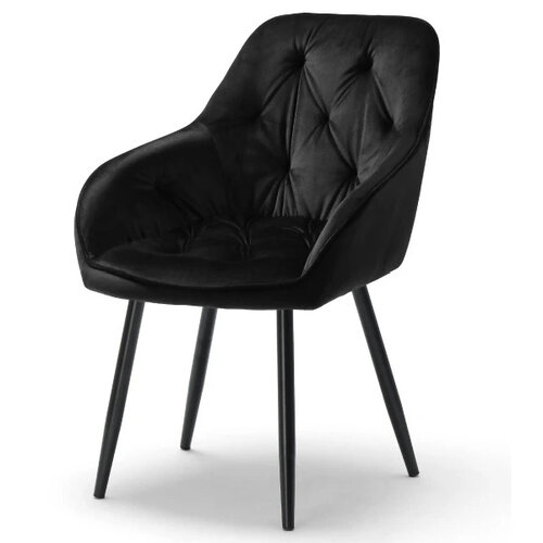 Jídelní židle BUTTON LOUNGE černá