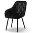 Scaun de sufragerie BUTTON LOUNGE negru