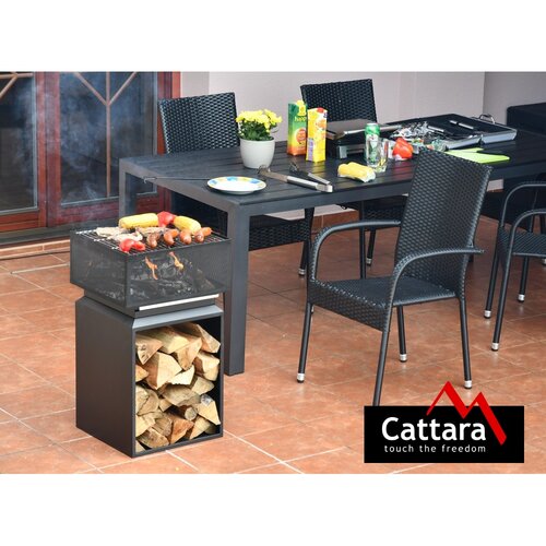 Cattara Prenosni ognjišče z rešetko Cube, 74 cm