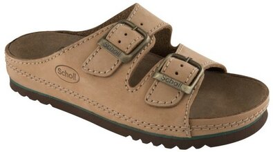 Scholl AIR BAG - zdravotné pantofle PROFESIONAL veľ. 35, hnedá