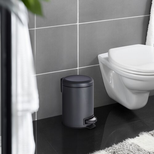 Wenko Педальний смітник Leman 3 л, чорний