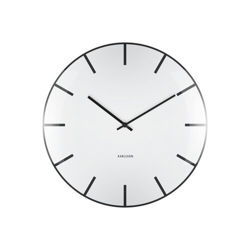 Karlsson KA5722WH Designové nástěnné hodiny, 40 cm