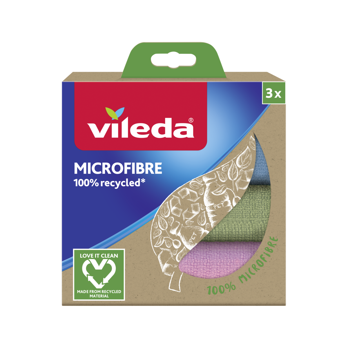 Levně Vileda mikrohadřík z recyklovaných vláken 3ks