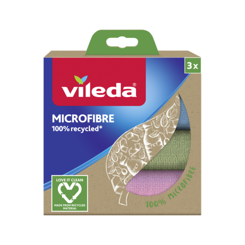 Lavetă Vileda Micro din fibre reciclate, 3 buc.