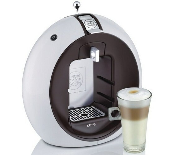 Espresso, Dolce Gusto, Krups KP 5002 Circolo, Nesc, bílá + hnědá, 31 x 19,5 x 31,5 cm