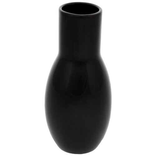 Keramická váza Belly, 9 x 21 x 9 cm, černá