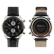 Cattara Hodinky Chrono Black Compass, čierna