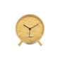 Karlsson 6004GD budzik design złoty, średnica 11 cm