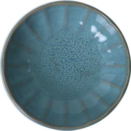 Set mit 6 Steingutschalen Laguna 12 cm, türkis