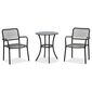 Autronic Set de grădină 1+2, metal, polyrattan,gri , AZ-L1103 GREY