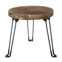 Odkládací stolek Pavlovnie světlé dřevo, pr. 35 cm