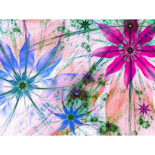 Fototapeta XXL Motyw kwiatowy 360 x 270 cm, 4 części
