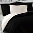 Luxury Collection szatén ágynemű, fekete-fehér, 140 x 200 cm, 70 x 90 cm