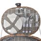Orion Wiklinowy kosz piknikowy owalny, wyposażenie dla 2 osób