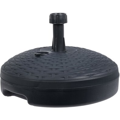 Stojak na parasol słoneczny Rattan, 20 l, antracyt, 45 x 45 x 15 cm