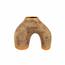 Vaza din ceramica YL626 Arkina , bej/dorat