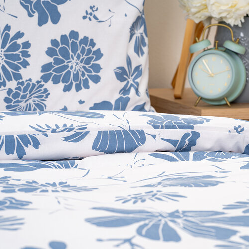 Lenjerie de pat din bumbac 4Home Blue Meadow, 140 x 200 cm, 70 x 90 cm