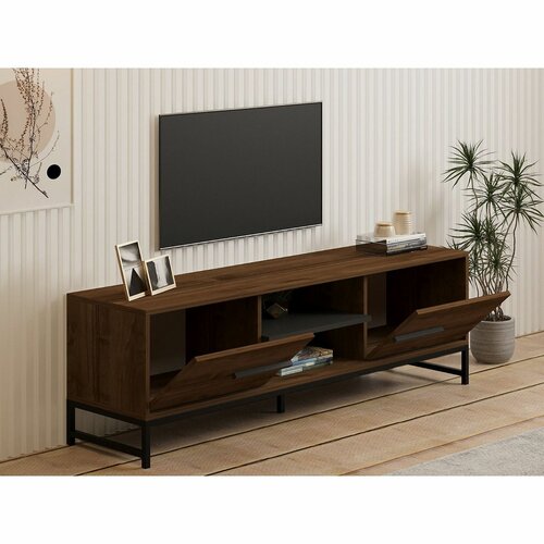 Televizní stolek Mono Walnut and Black