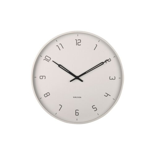 Karlsson 5950WG дизайнерський настінний годинник 40 см, сірий