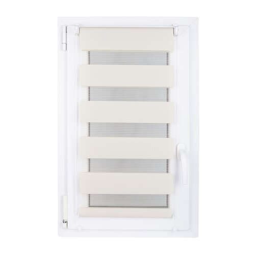 Рулонна штора ДЕНЬ і НІЧ кремова, 68 x 210 см