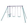 Plum Set de trei leagăne cu construcție metalică ,268 x 178 x 183 cm