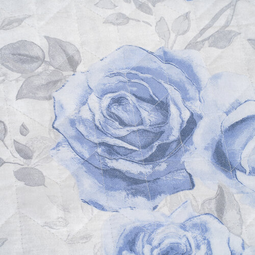 4Home Přehoz na postel Roses in blue, 220 x 240 cm + 2x 40 x 40 cm
