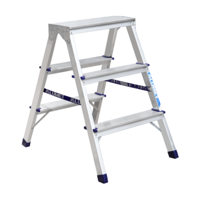 Alumet AD 7203 Alumínium kétoldalas lépcsőfokok,2x 3 lépcsőfok, 60 cm