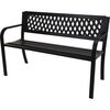 Gartenbank Roma, 119 x 75 x 40 cmschwarz,