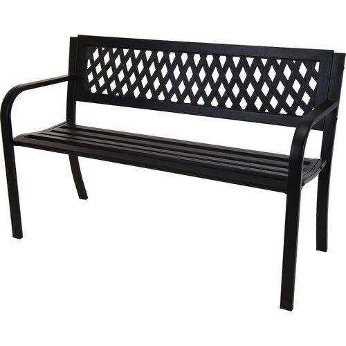 Gartenbank Roma, 119 x 75 x 40 cmschwarz,