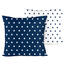 4Home Poszewka na poduszkę Stars navy blue, 2x 40 x 40 cm