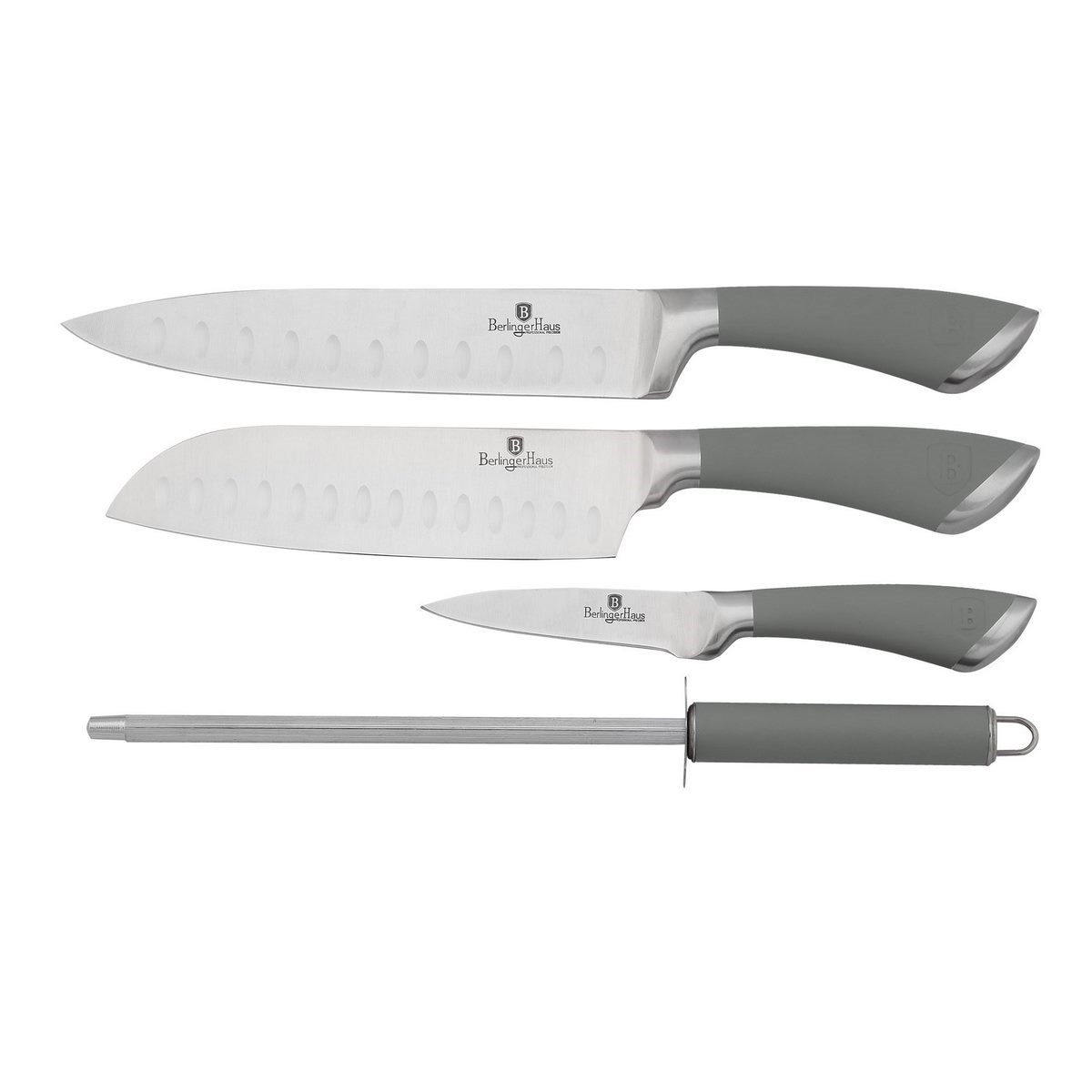 BERLINGERHAUS Velvet Sada nožov 4 ks, nerez, šedá BH-2016
