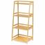 Raft de baie WABISABI LADDER 4, din bambus