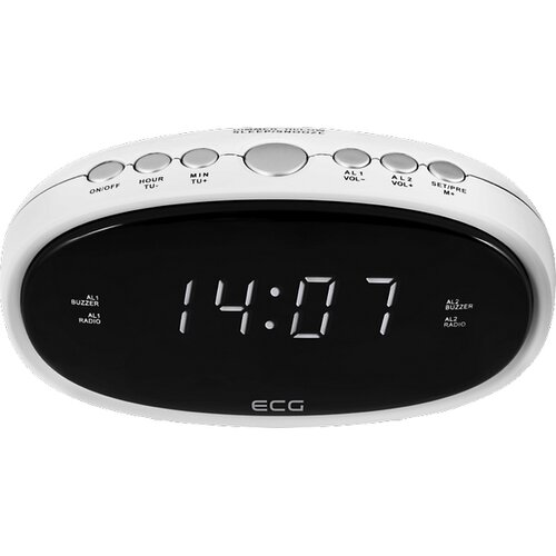 ECG RB 010 Digitalni radiobudilnik, bela