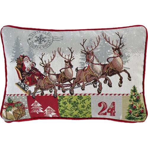 Pernă decorativă Sander Santa´s ride, 32 x 48 cm
