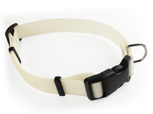 Tommi Świecąca obroża Fosfor bąbelek 62 x 2,5 cm, biały/fosforowy