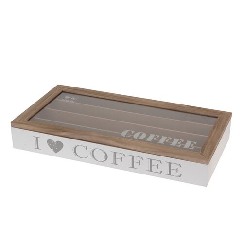 Orion Drevený box na kávové kapsule Coffee